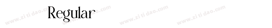 字魂142 Regular字体转换
